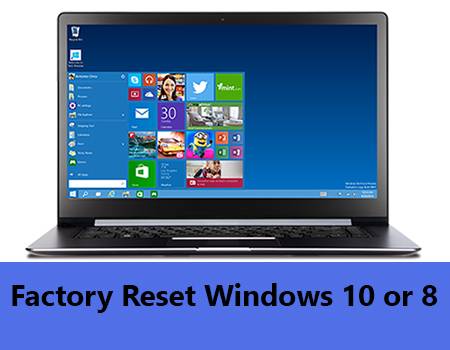 factory reset windows 10